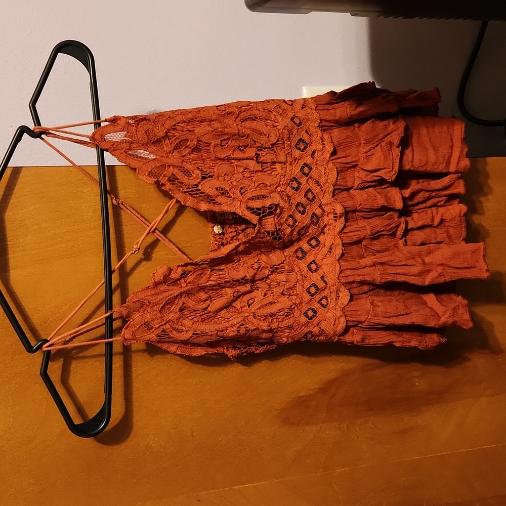 Burnt orange Free People Adella Cami Only Worn Once! 😍